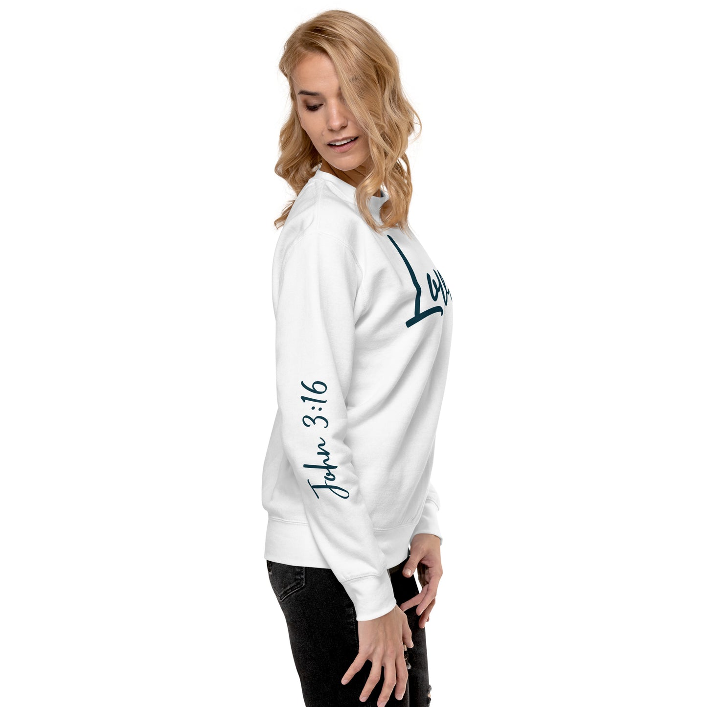 The Love (John 3:16) Unisex Premium Sweatshirt