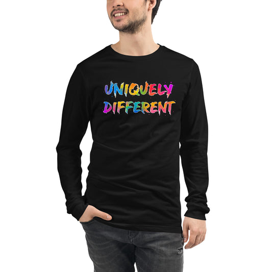 Uniquely Different Multi-Color Unisex Long Sleeve Tee