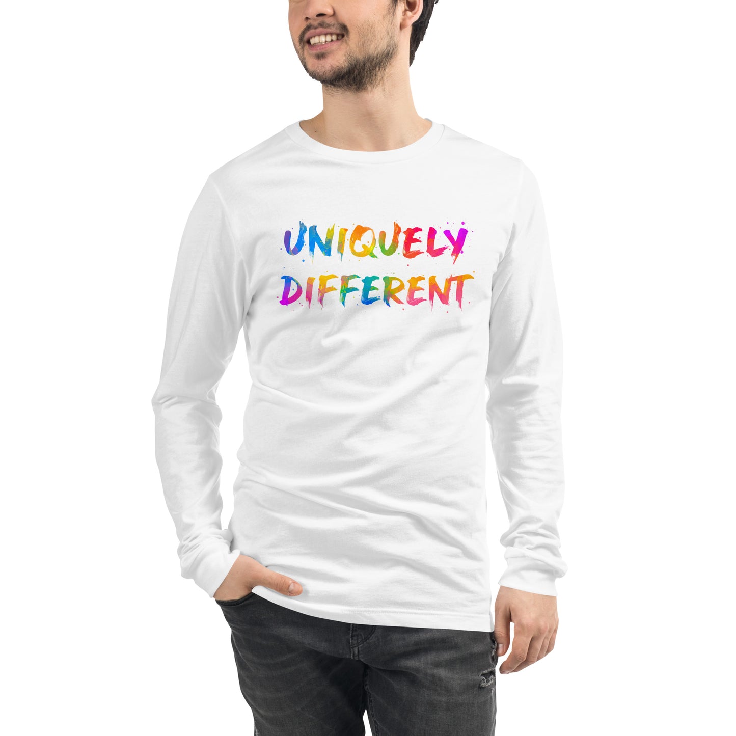 Uniquely Different Multi-Color Unisex Long Sleeve Tee