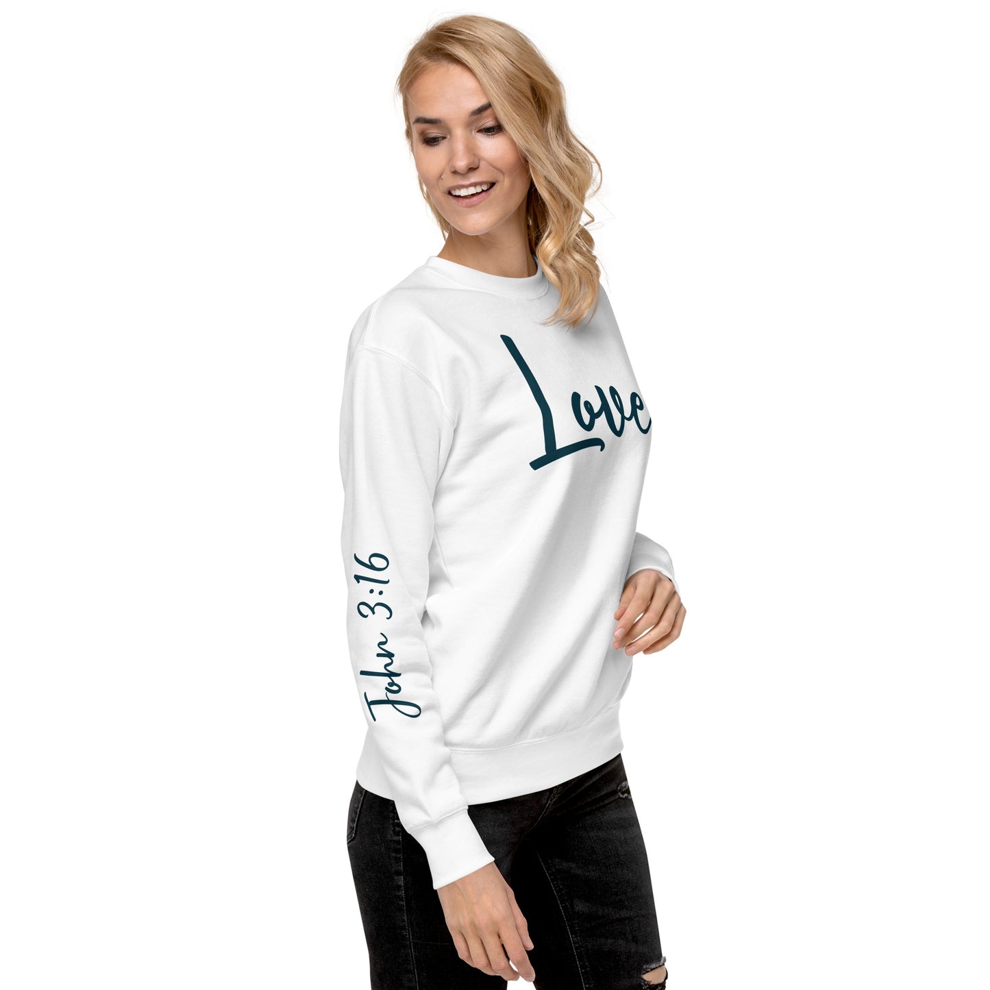 The Love (John 3:16) Unisex Premium Sweatshirt