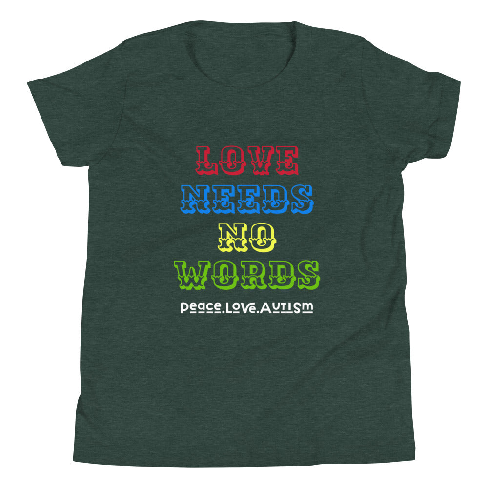 Peace.Love.Autism YOUTH T-Shirt